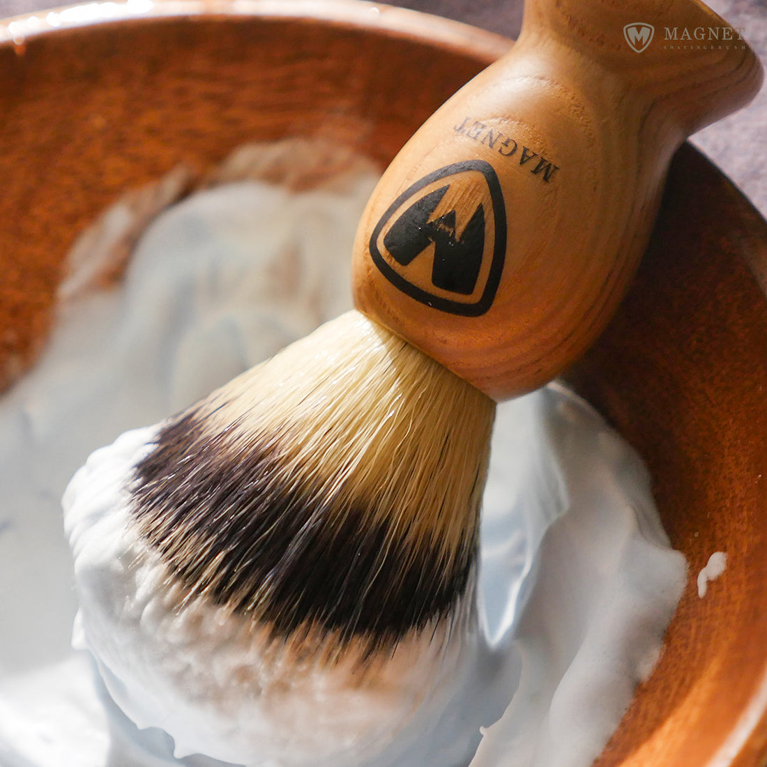 SILSTAR MAGNET Magnetic Shaving Brush for Face and Beard
