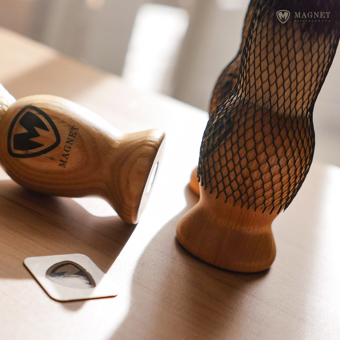 SILSTAR MAGNET Magnetic Shaving Brush for Face and Beard