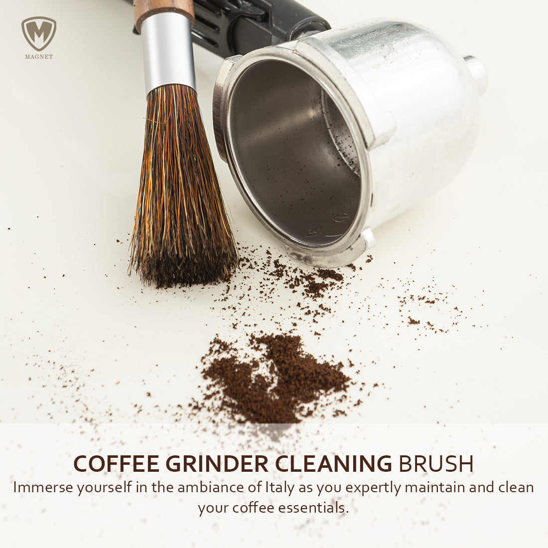 SILSTAR MAGNET Professional Coffee Grinder Cleaning Brush