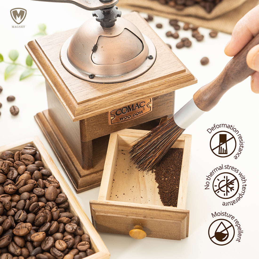 SILSTAR MAGNET Professional Coffee Grinder Cleaning Brush