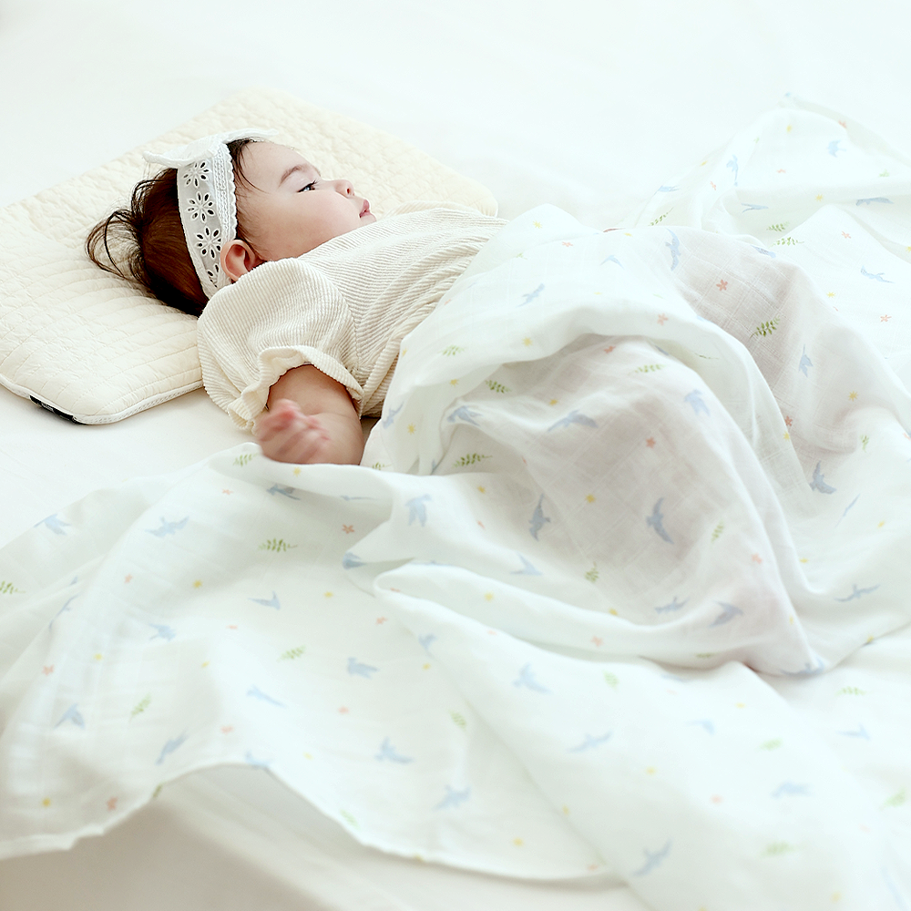 Hellowshine Double Gauze blanket (Cozy bird)
