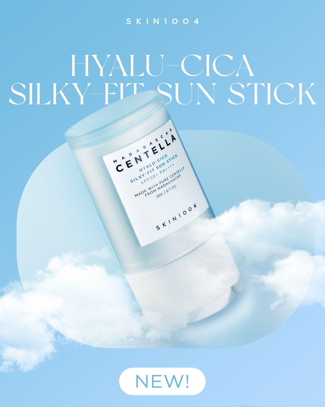 SKIN1004 Madagascar Centella Hyalu-Cica Silky-Fit Sun Stick 20g