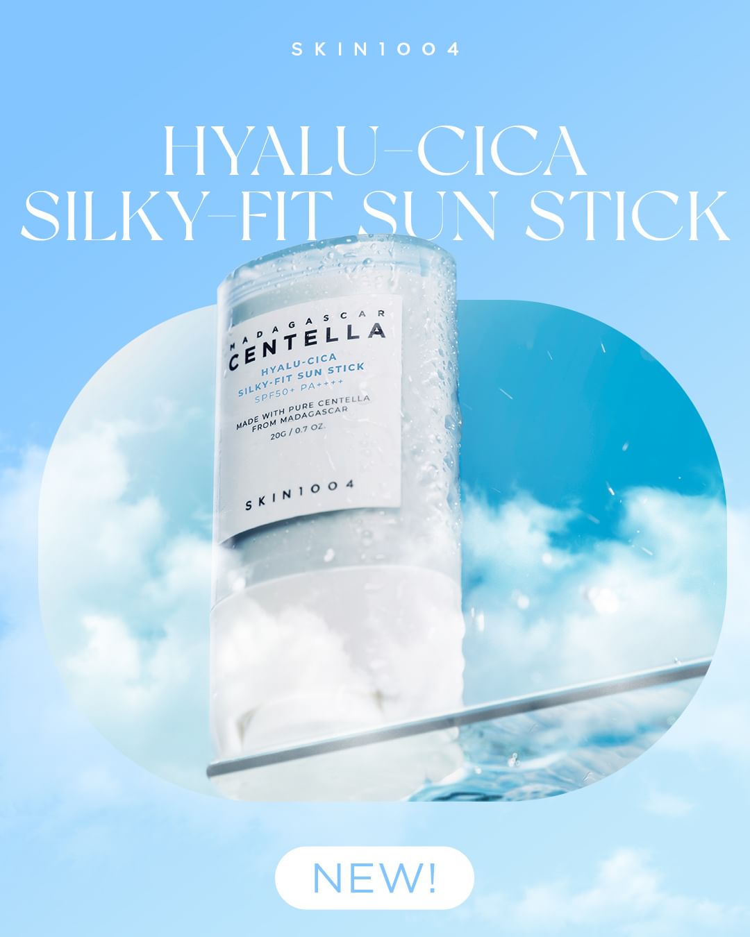 SKIN1004 Madagascar Centella Hyalu-Cica Silky-Fit Sun Stick 20g