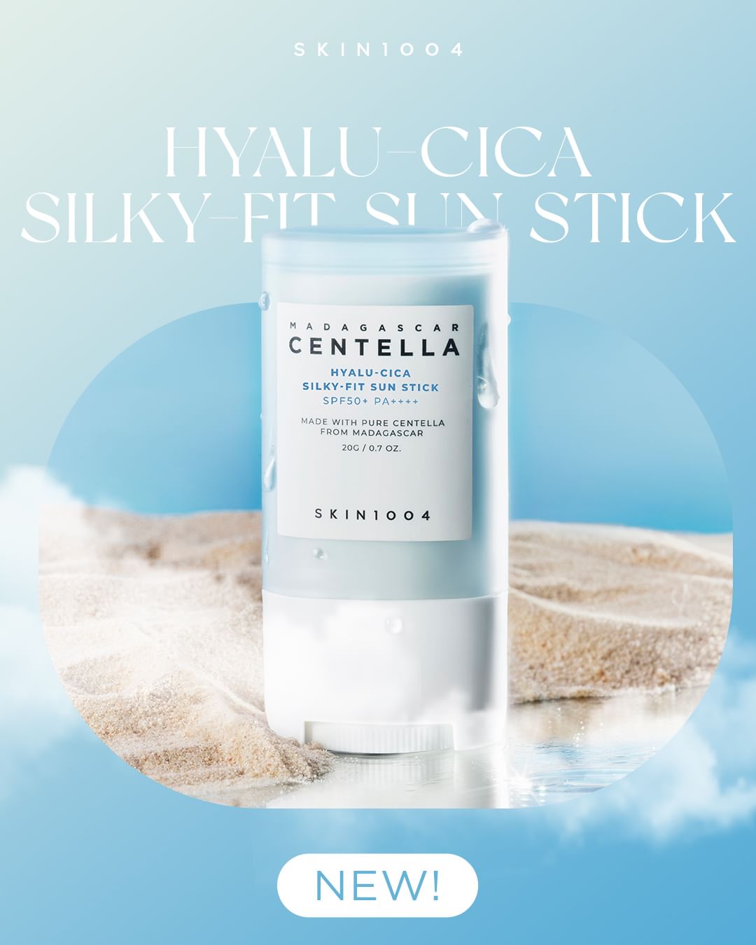 SKIN1004 Madagascar Centella Hyalu-Cica Silky-Fit Sun Stick 20g