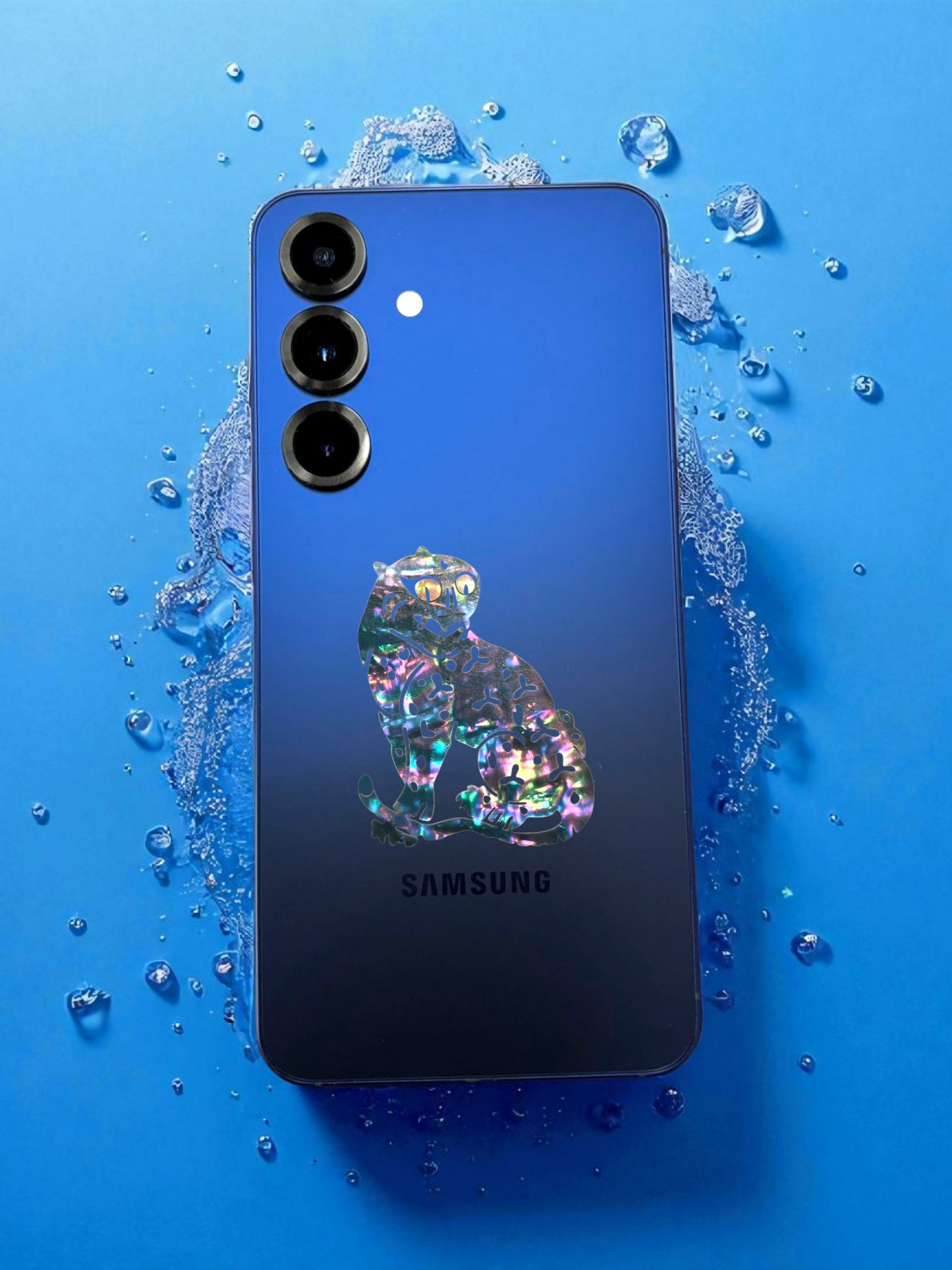 Shellang Pear Sticker - Blue Tiger x 2pcs