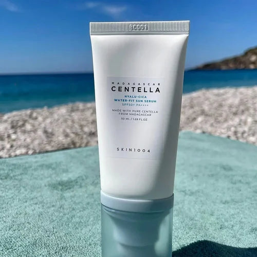 SKIN1004 Madagascar Centella Hyalu-Cica Water-Fit Sun Serum SPF 50+ PA++++ - 50ml*2 (Twin Pack)