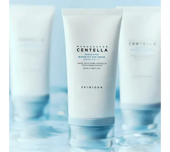 SKIN1004 Madagascar Centella Hyalu-Cica Water-Fit Sun Serum SPF 50+ PA++++ - 50ml*2 (Twin Pack)