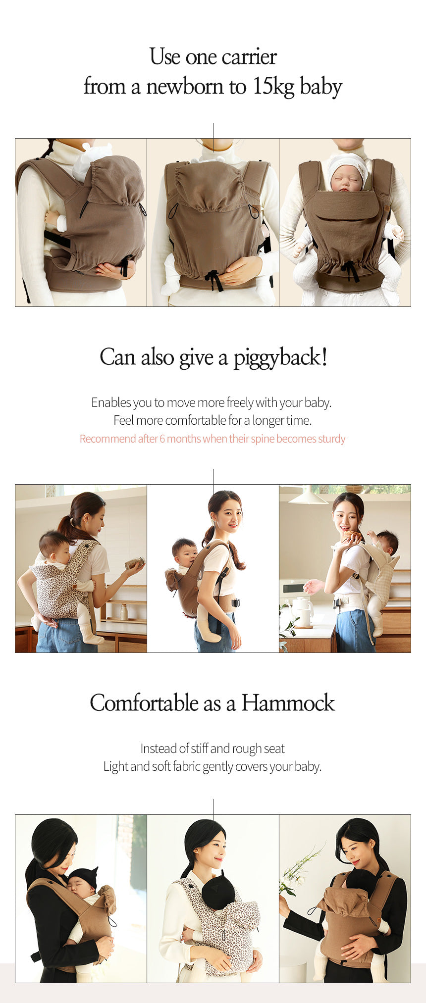 DMANGD illi baby carrier – Houndtooth