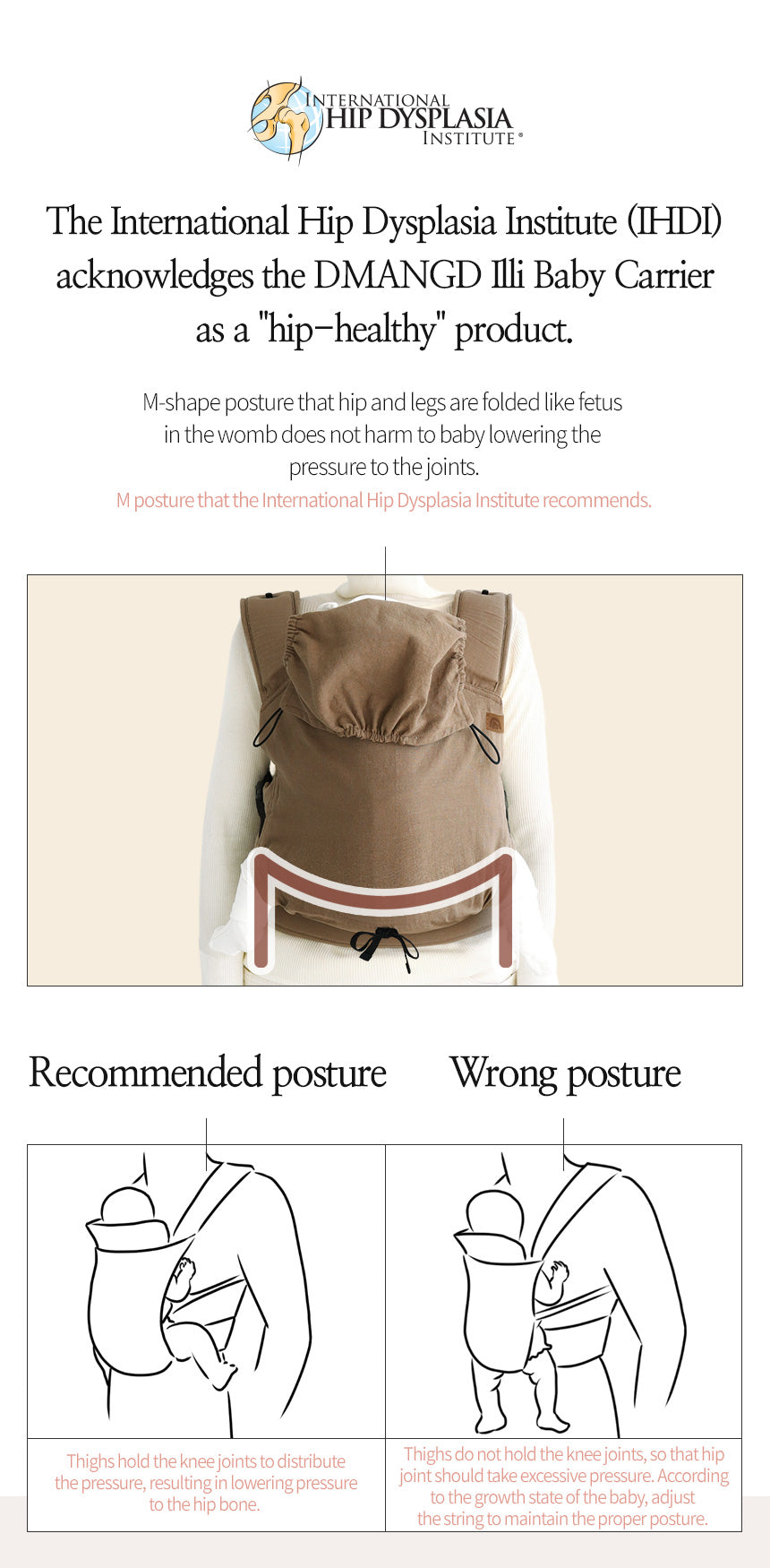 DMANGD illi baby carrier – Houndtooth