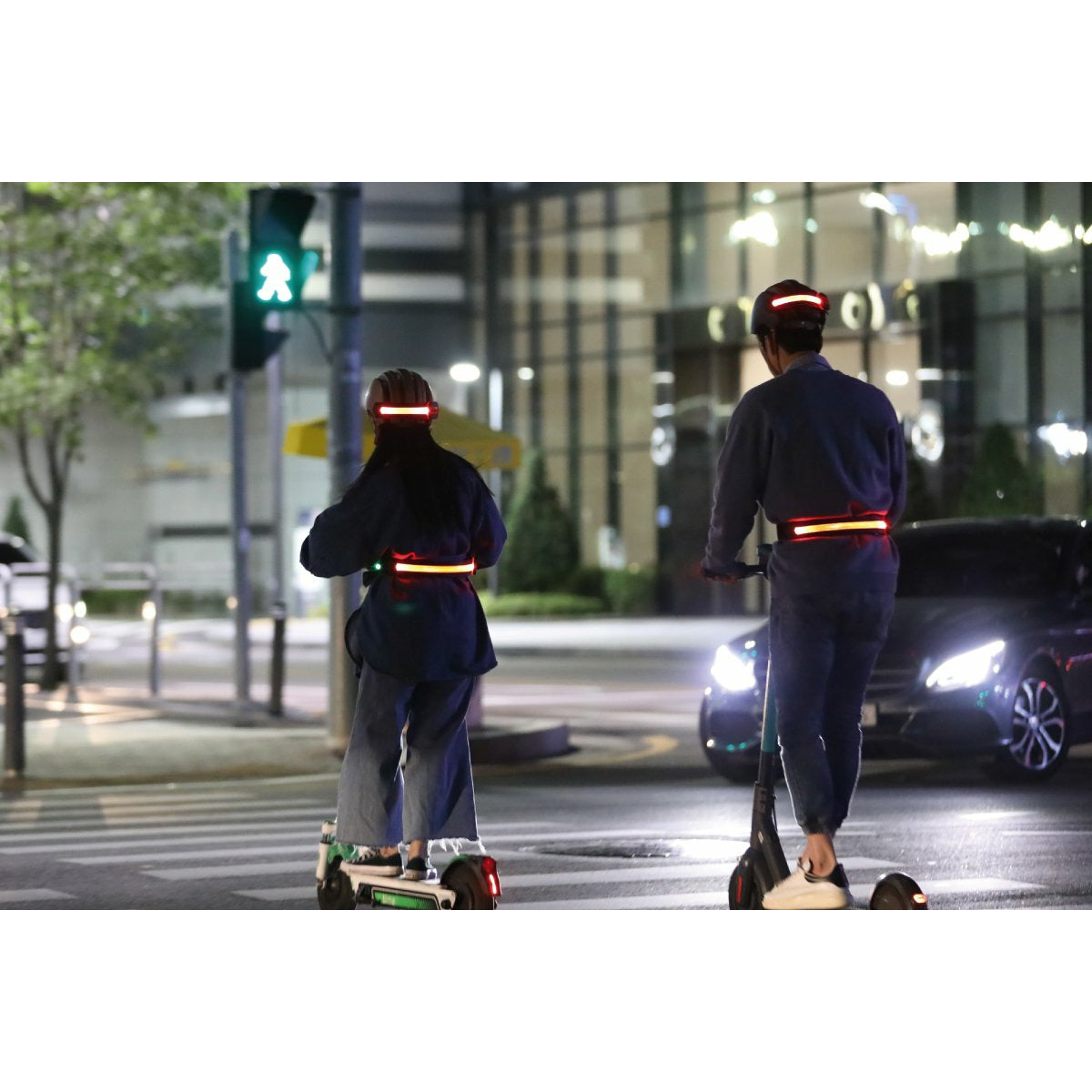 BOIDA LED Reflecterende band | Groot (middelbreedte) | Hoge zichtbaarheid tijdens het hardlopen, fietsen, kamperen, wandelen en fietsen | USB oplaadbaar | Veiliger dan een reflecterend vest | - House of K