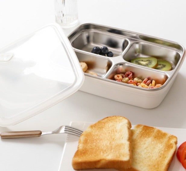 Korean Lunchbox Food Tray with a lid 1500ml Stainless