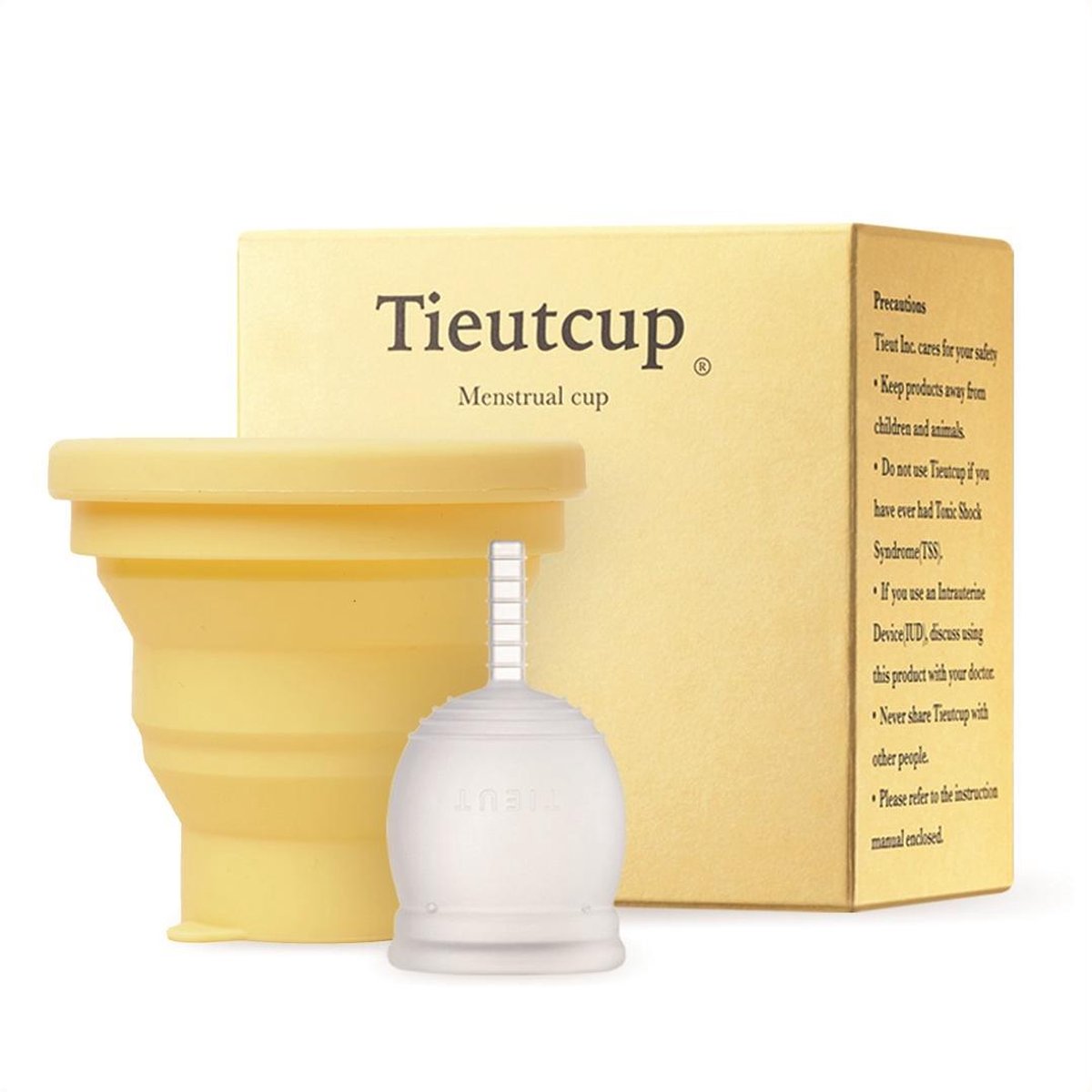 Tieut Menstruatiecup - Tot 12 uur bescherming tijdens menstruatie - Hoge capaciteit èn veel comfort - House of K