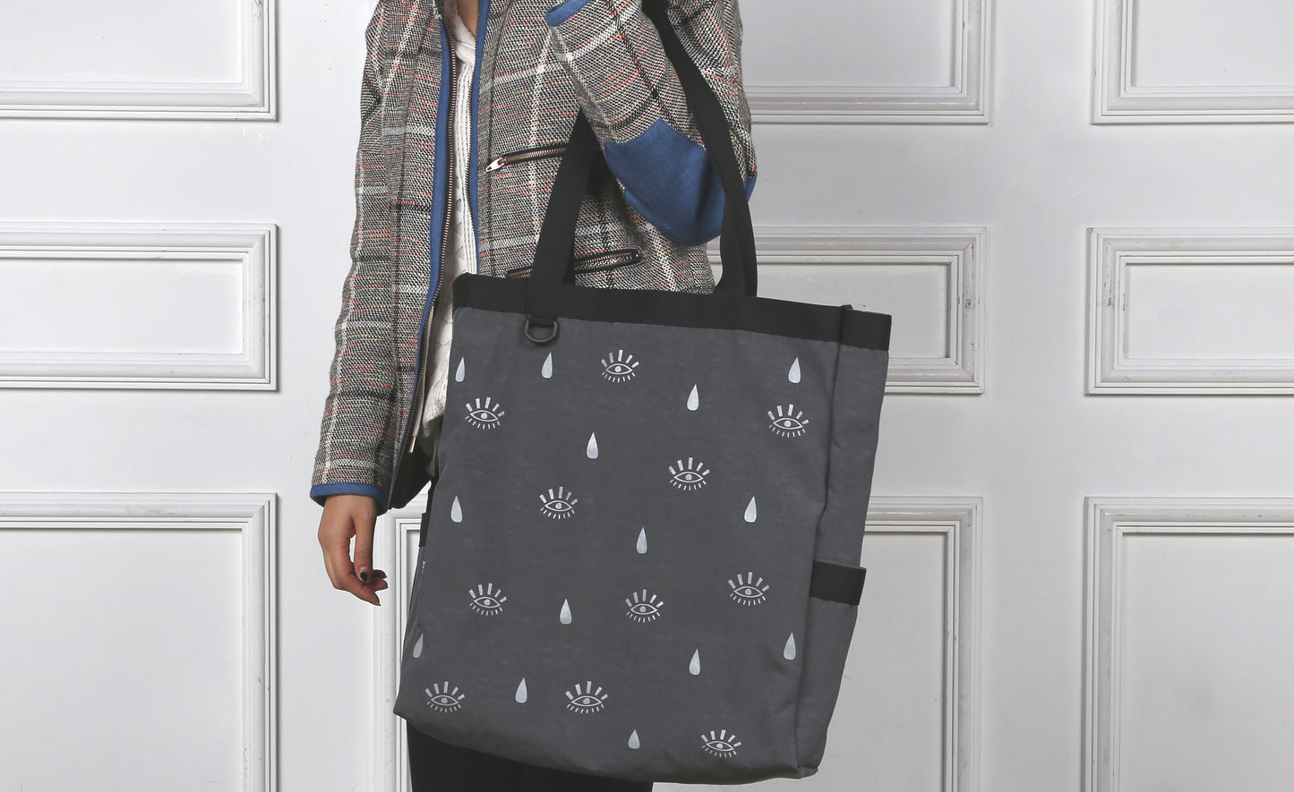 Tote Bag - Vonui & Co - Oog-Grijs - House of K