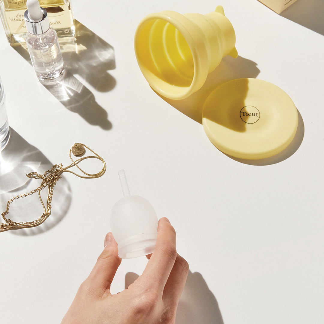 Tieut Menstruatiecup - Tot 12 uur bescherming tijdens menstruatie - Hoge capaciteit èn veel comfort - House of K