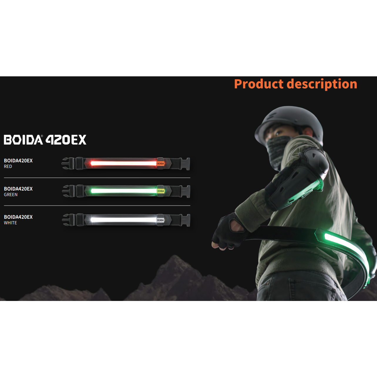 BOIDA LED Reflecterende band | Groot (middelbreedte) | Hoge zichtbaarheid tijdens het hardlopen, fietsen, kamperen, wandelen en fietsen | USB oplaadbaar | Veiliger dan een reflecterend vest | - House of K
