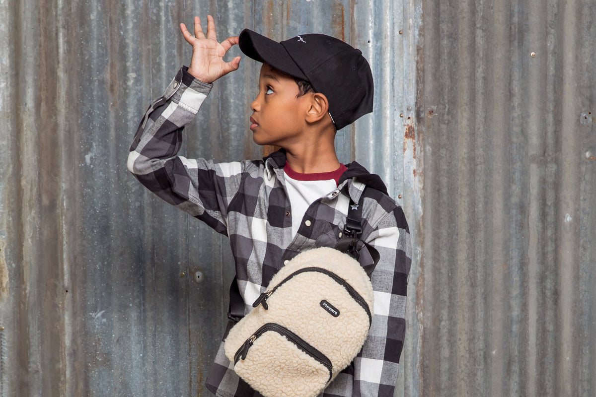 Kids rugtas - Vonui & Co - Ivoor / Bruin - House of K