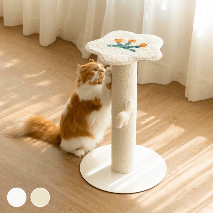 Fidotail Flower Paper Rope Post Scratcher (2 LEVEL) (2 colors)