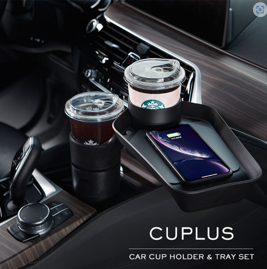 CUPLUS2 Cupholder Tray With Wireless Charger