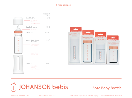 JOHANSON bebis Safe Baby Spare Bottle