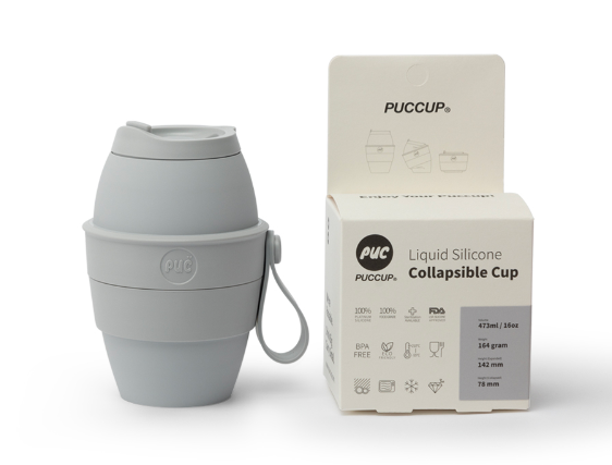 PUCCUP Tumbler Liquid Silicone Collapsible Cup