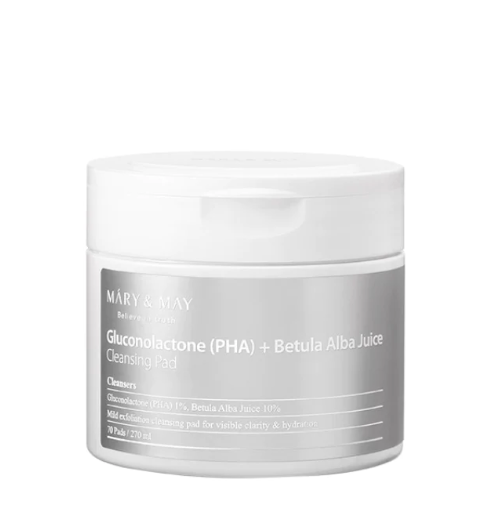 Mary & May Gluconolactone (PHA) + Betula Alba Juice Cleansing Pad