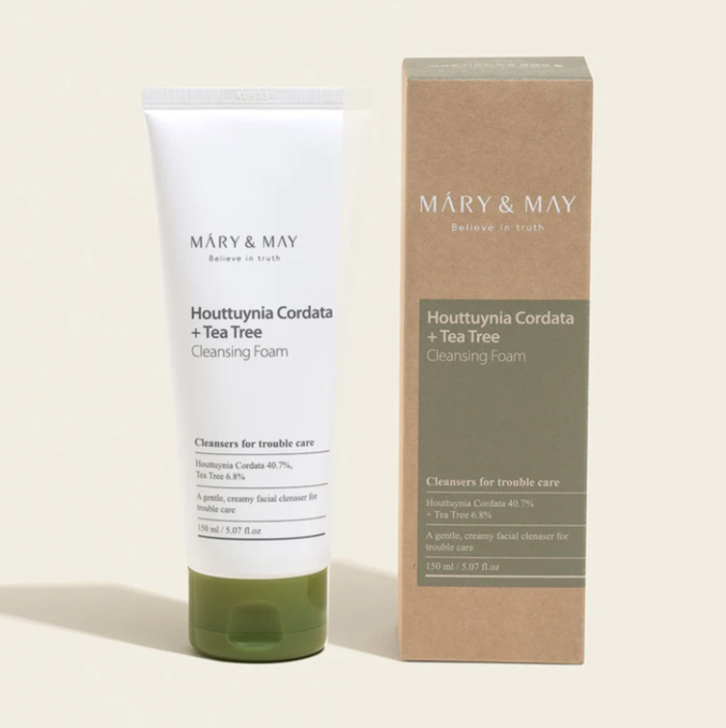 Mary & May Houttuynia Cordata+Tea Tree Cleansing Foam