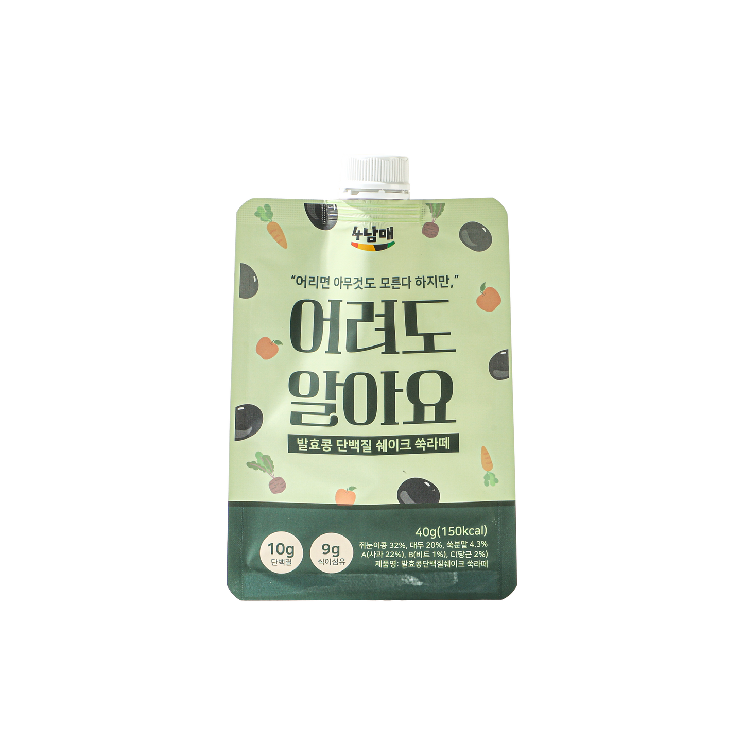 4namme Fermented Soy Protein Shake Mugwort Latte 40g x 10 Packs