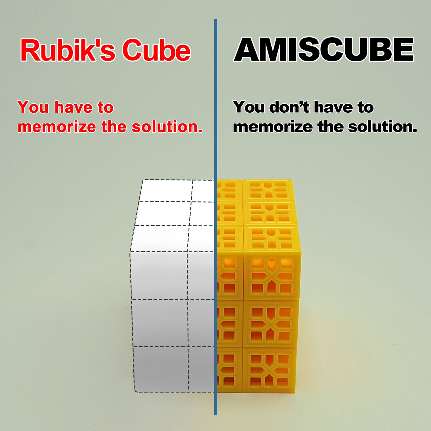 Amis Cube Puzzle Brain Teaser 3D Cube For Spatial Skills Game