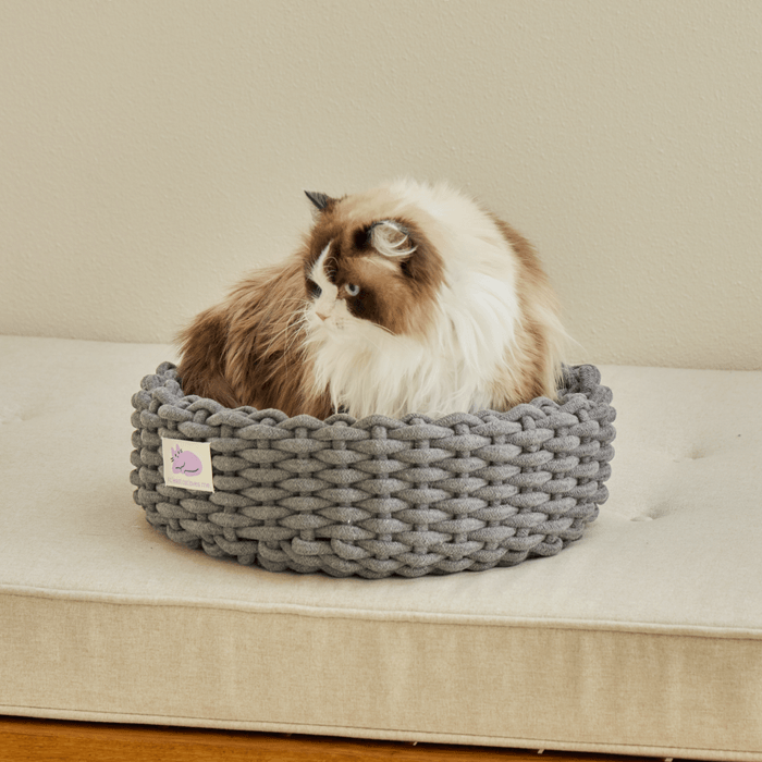 Fidotail cat knit basket (2 colors)