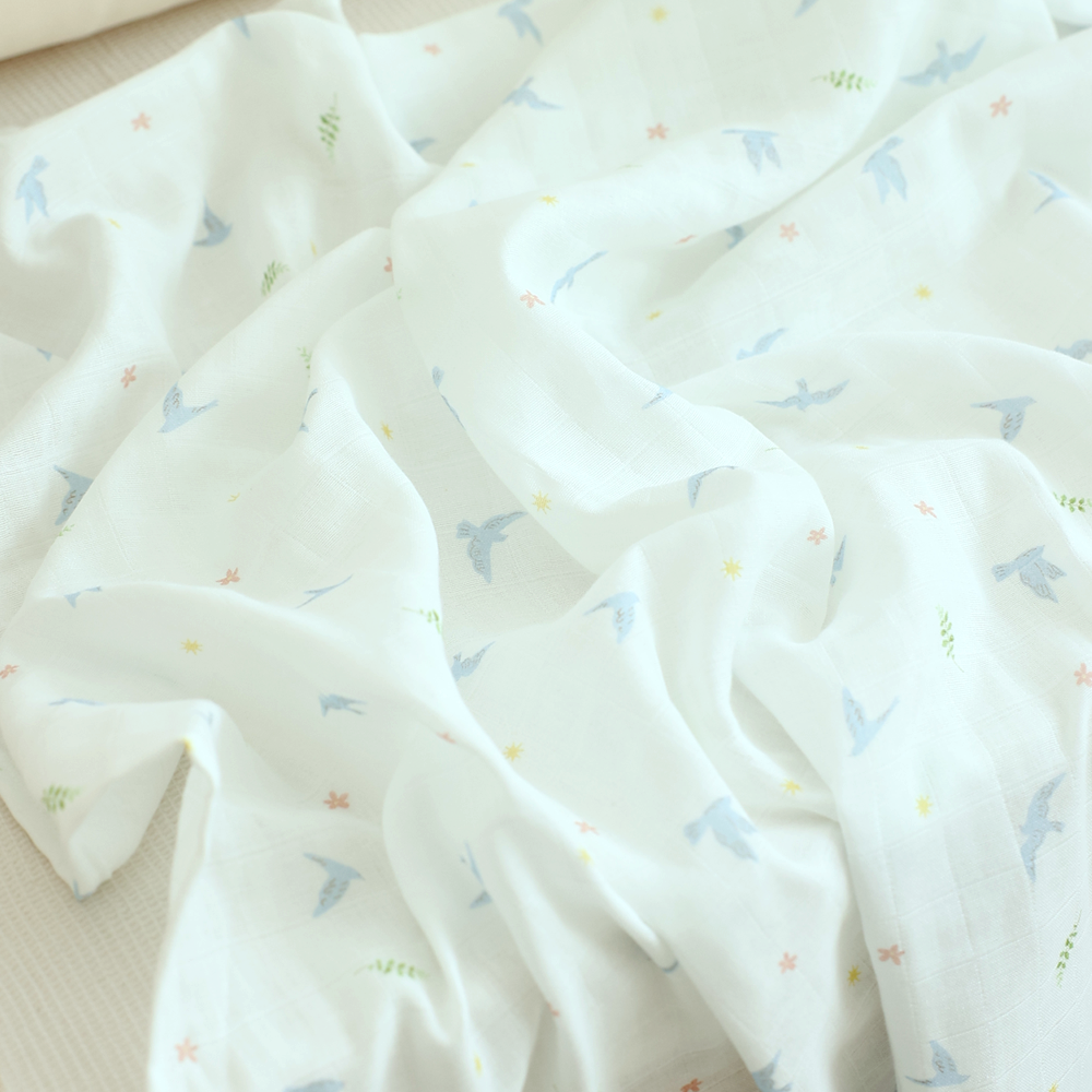 Hellowshine Double Gauze blanket (Cozy bird)