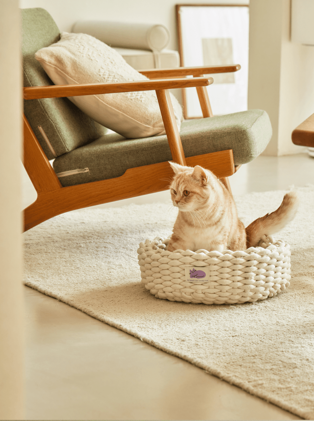 Fidotail cat knit basket (2 colors)