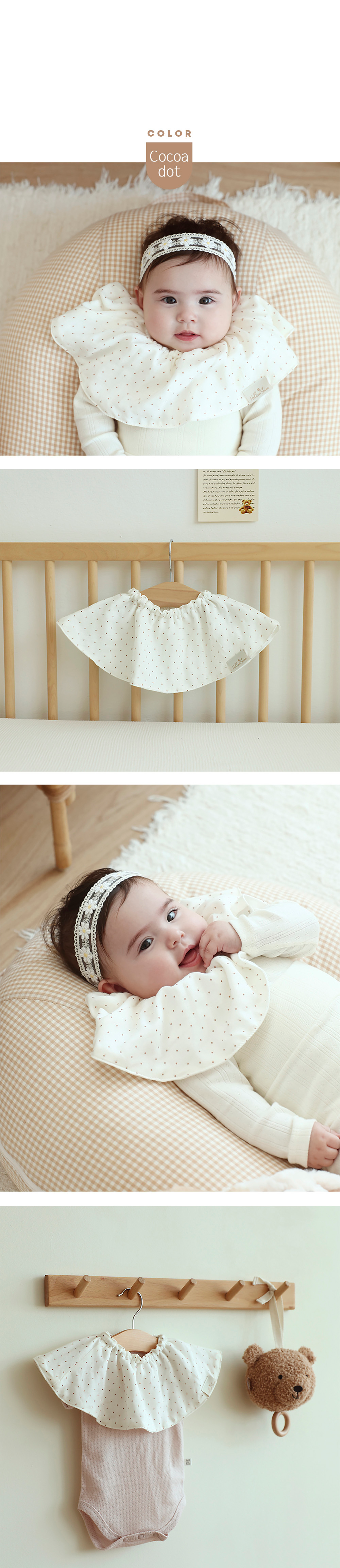 Hellowshine Gauze rolling bib (Cozy bird)