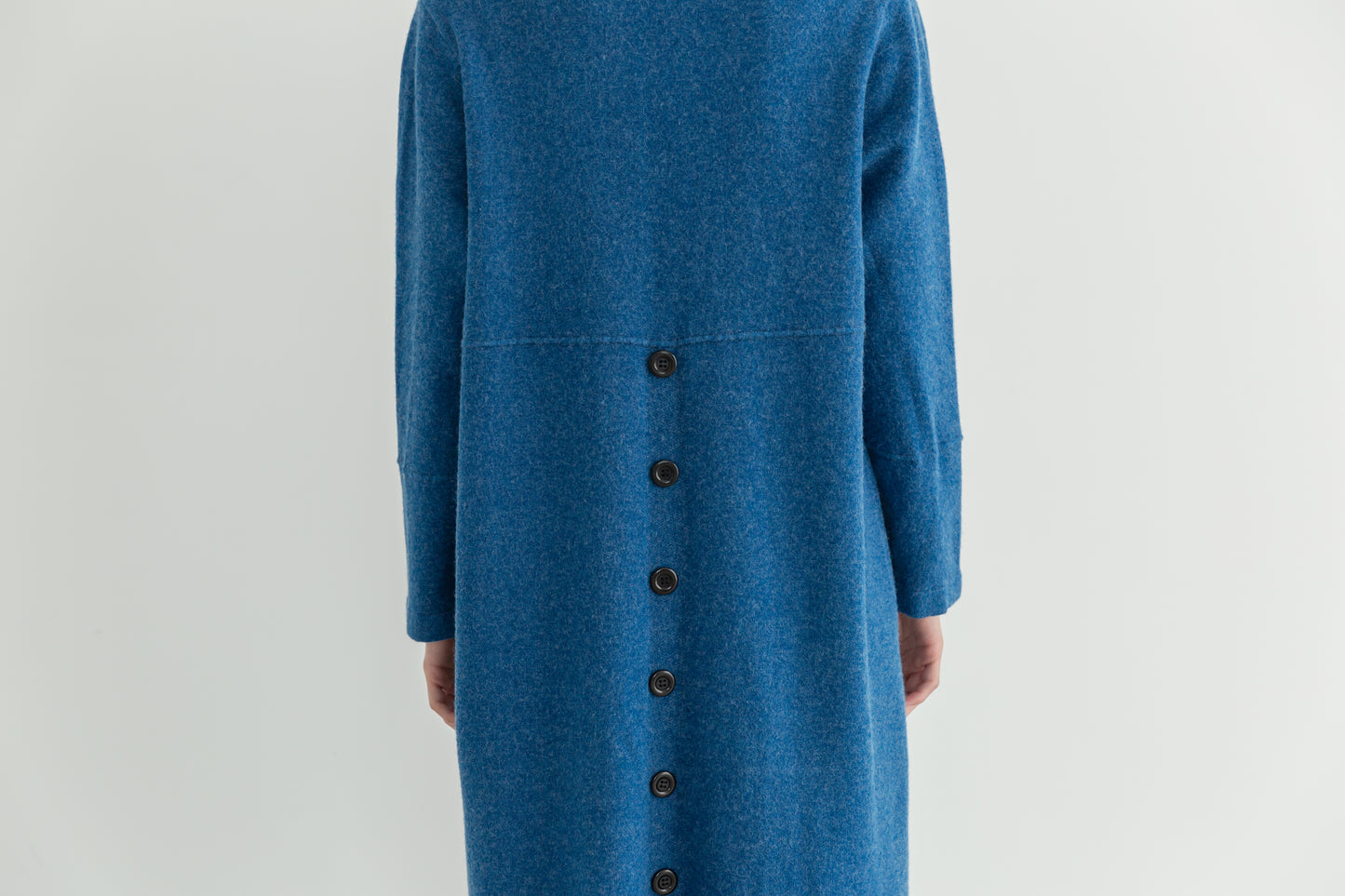 MIJU Side pocket long cardigan - Blue