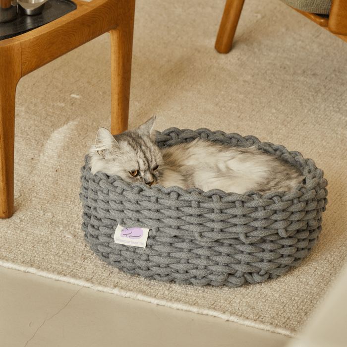 Fidotail cat knit basket (2 colors)