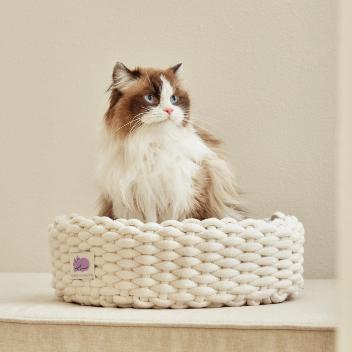 Fidotail cat knit basket (2 colors)