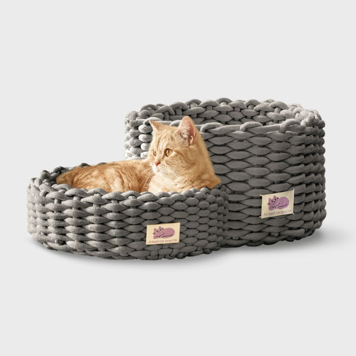 Fidotail cat knit basket (2 colors)