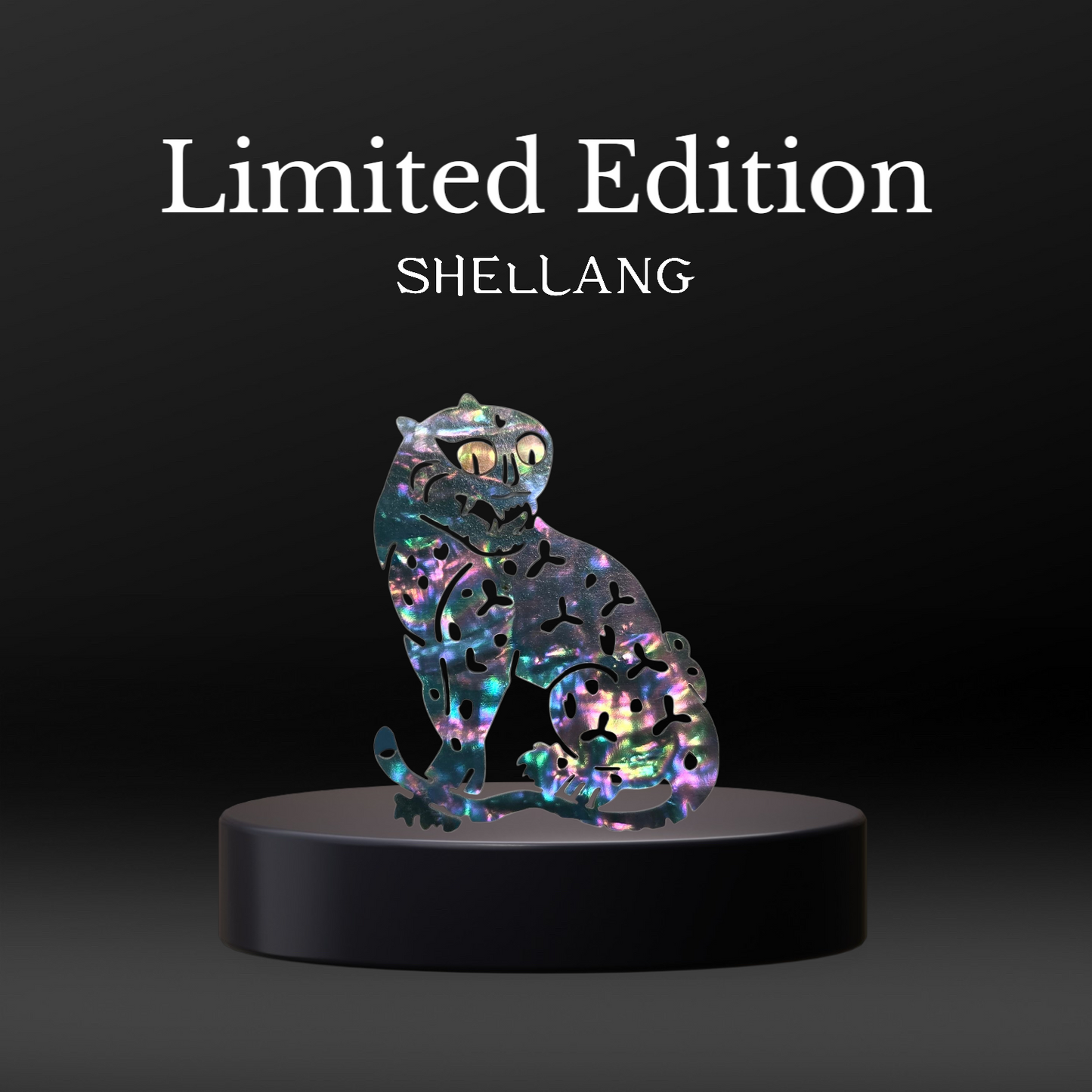 Shellang Pear Sticker - Blue Tiger x 2pcs