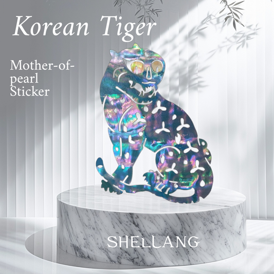 Shellang Pear Sticker - Blue Tiger x 2pcs