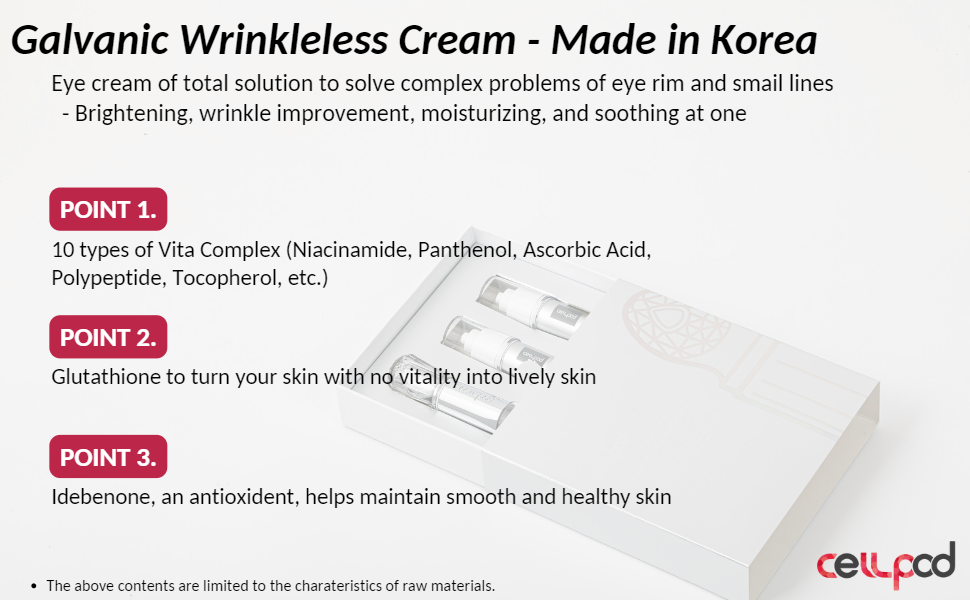 Wrinkleless Perfector & Galvanic Wrinkleless Cream