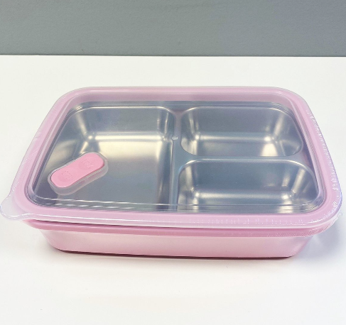 Korean Lunchbox Food Tray with a lid 1500ml Stainless